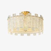 Symiror Postmodern Luxury Brass Glass Ceiling Light-Neutral Decor