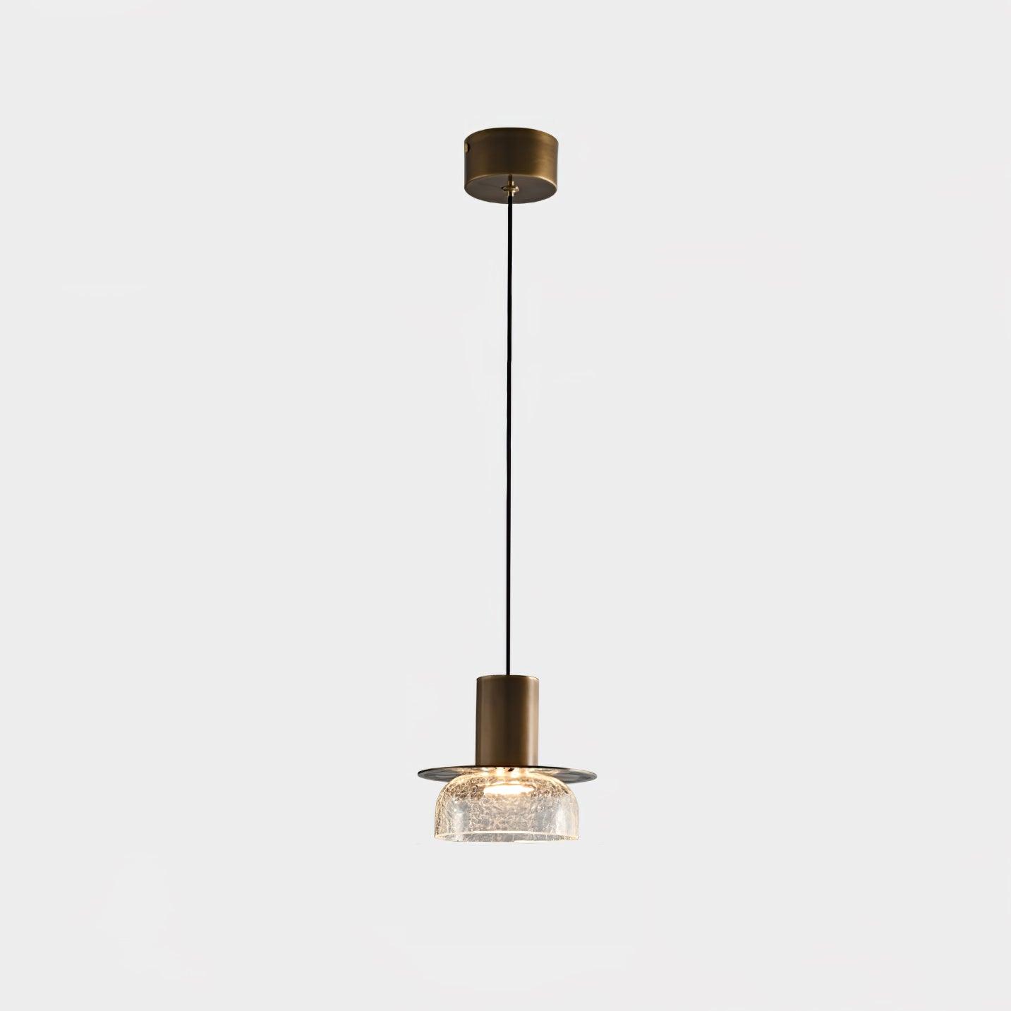 Glacier Crackle Glass Pendant Lamp-Neutral Decor