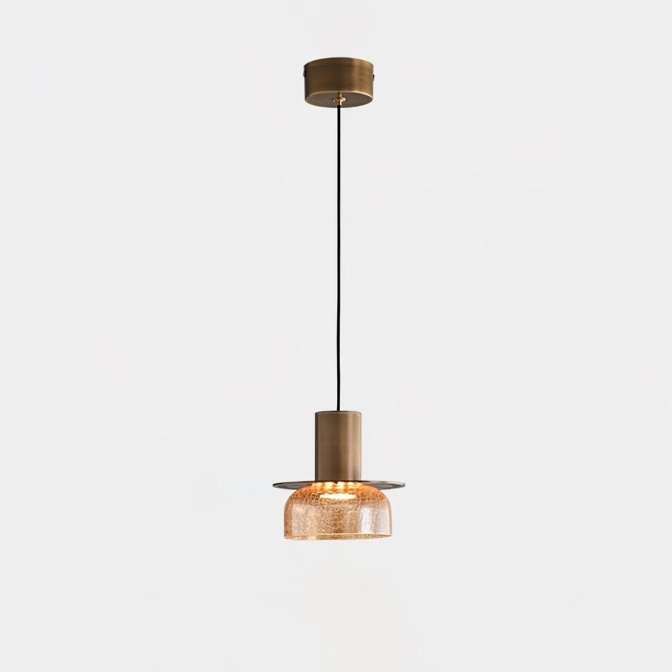 Glacier Crackle Glass Pendant Lamp-Neutral Decor