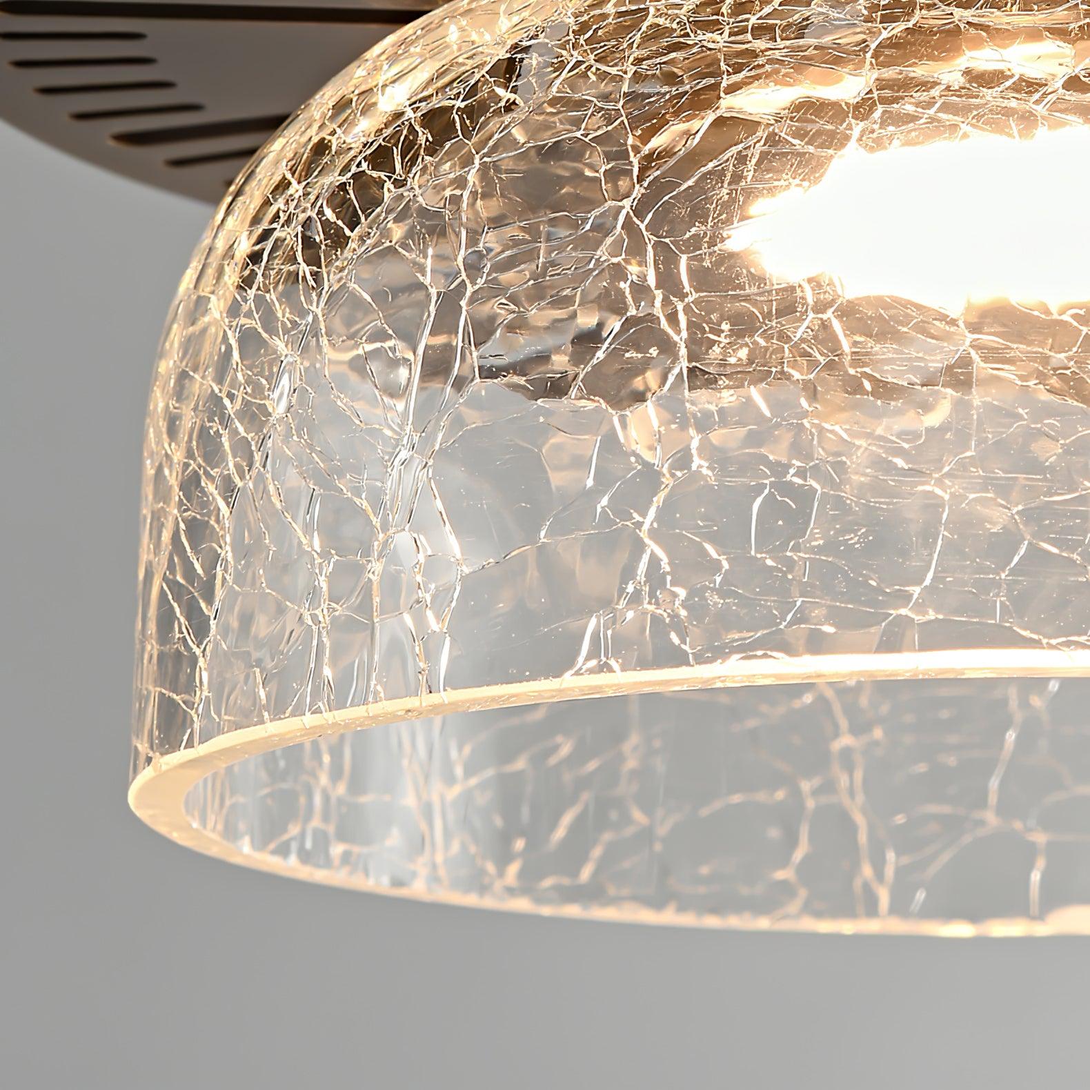 Glacier Crackle Glass Pendant Lamp-Neutral Decor