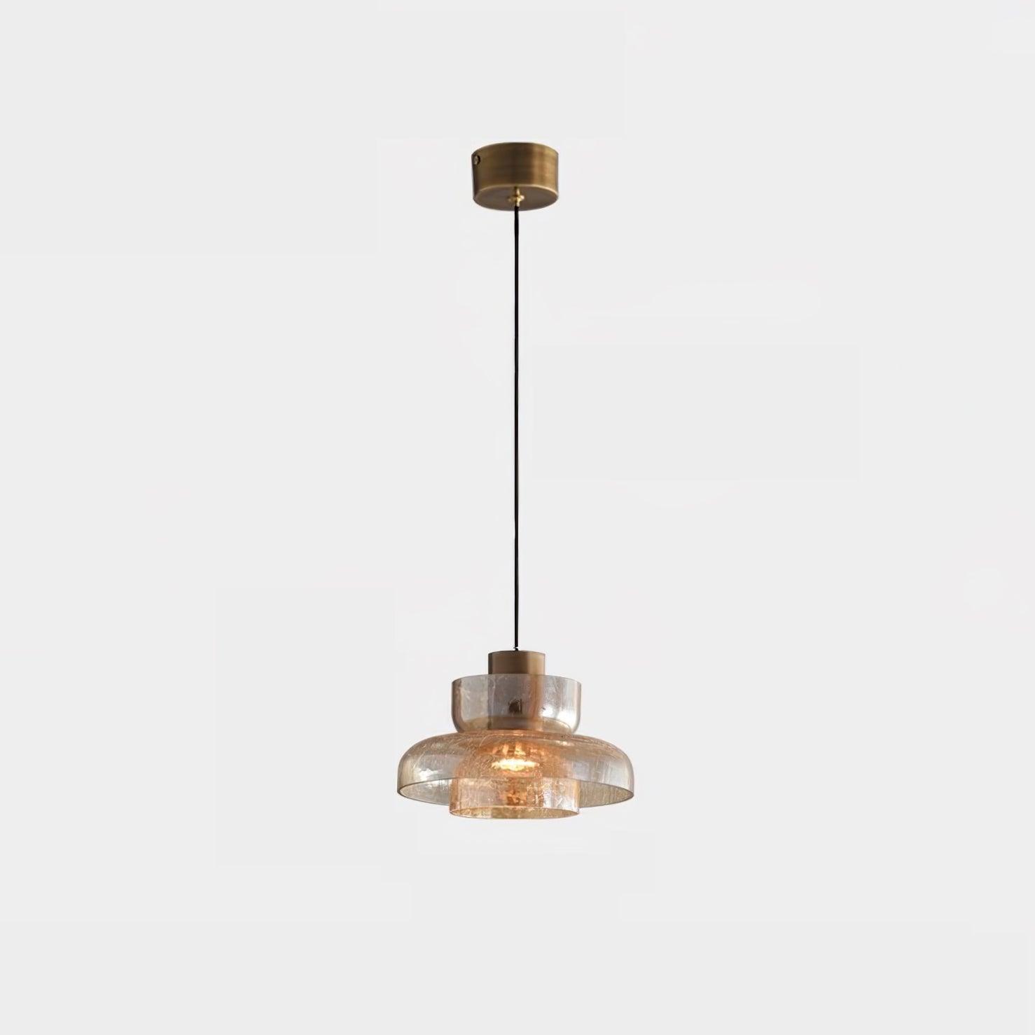 Glacier Crackle Glass Pendant Lamp-Neutral Decor