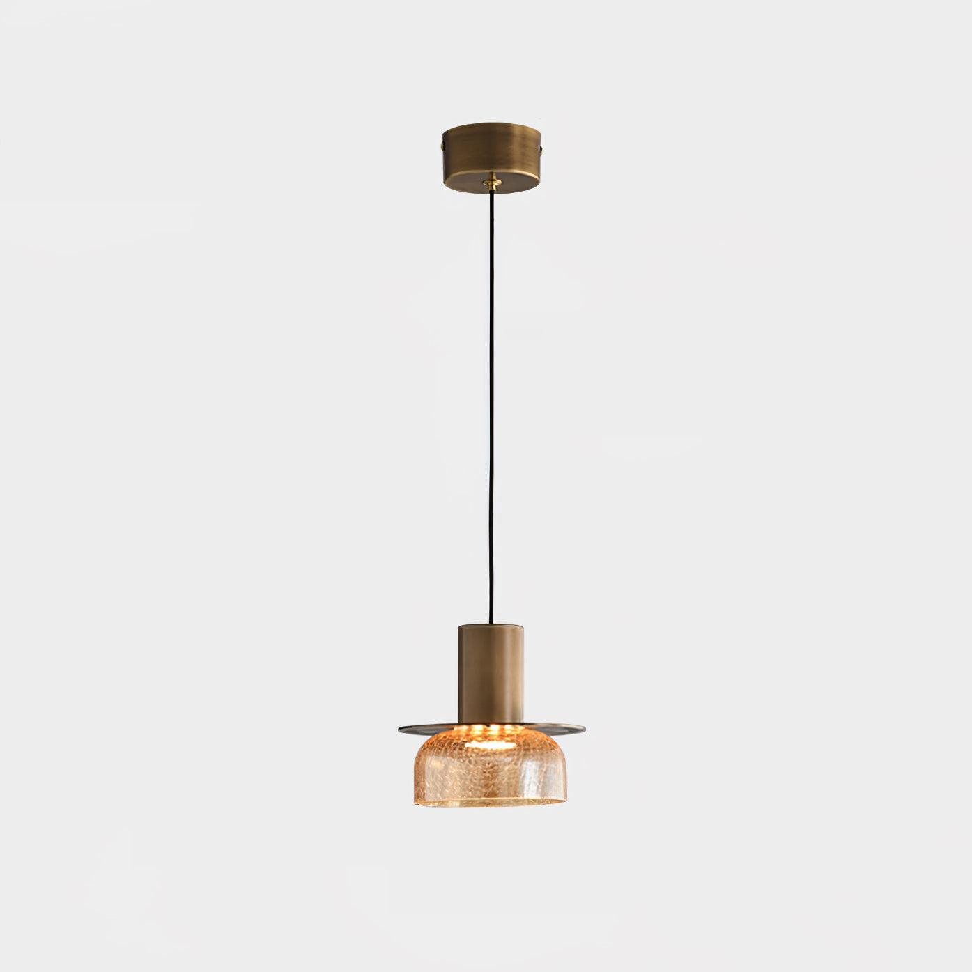Glacier Crackle Glass Pendant Lamp-Neutral Decor