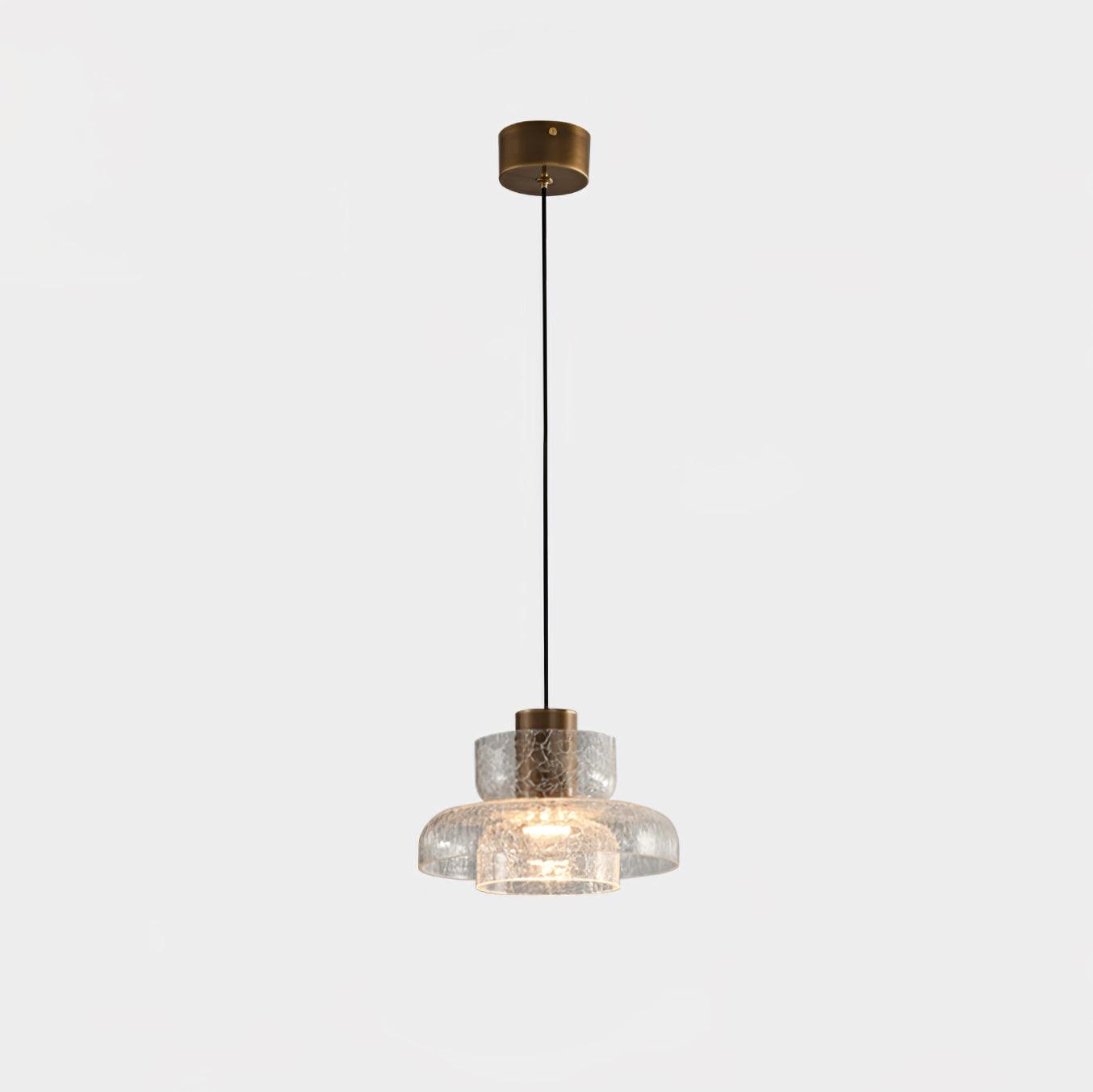Glacier Crackle Glass Pendant Lamp-Neutral Decor
