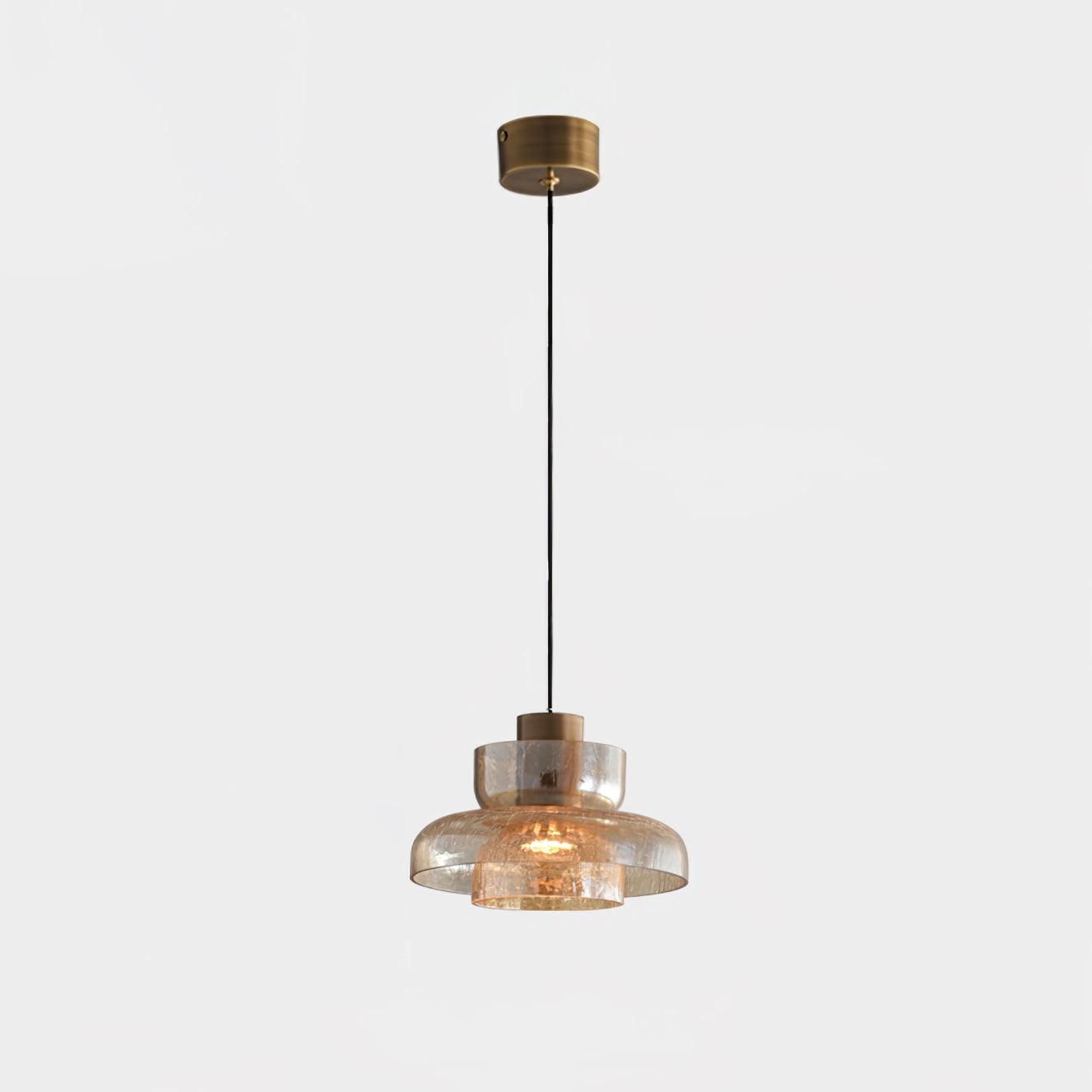 Glacier Crackle Glass Pendant Lamp-Neutral Decor