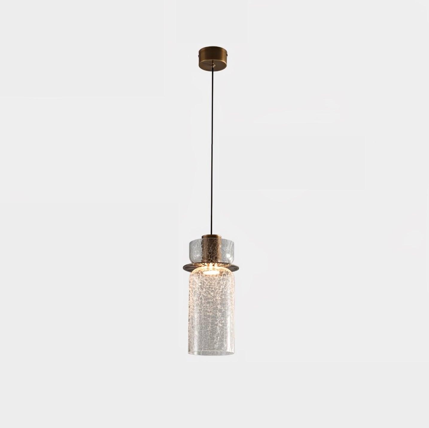 Glacier Crackle Glass Pendant Lamp-Neutral Decor
