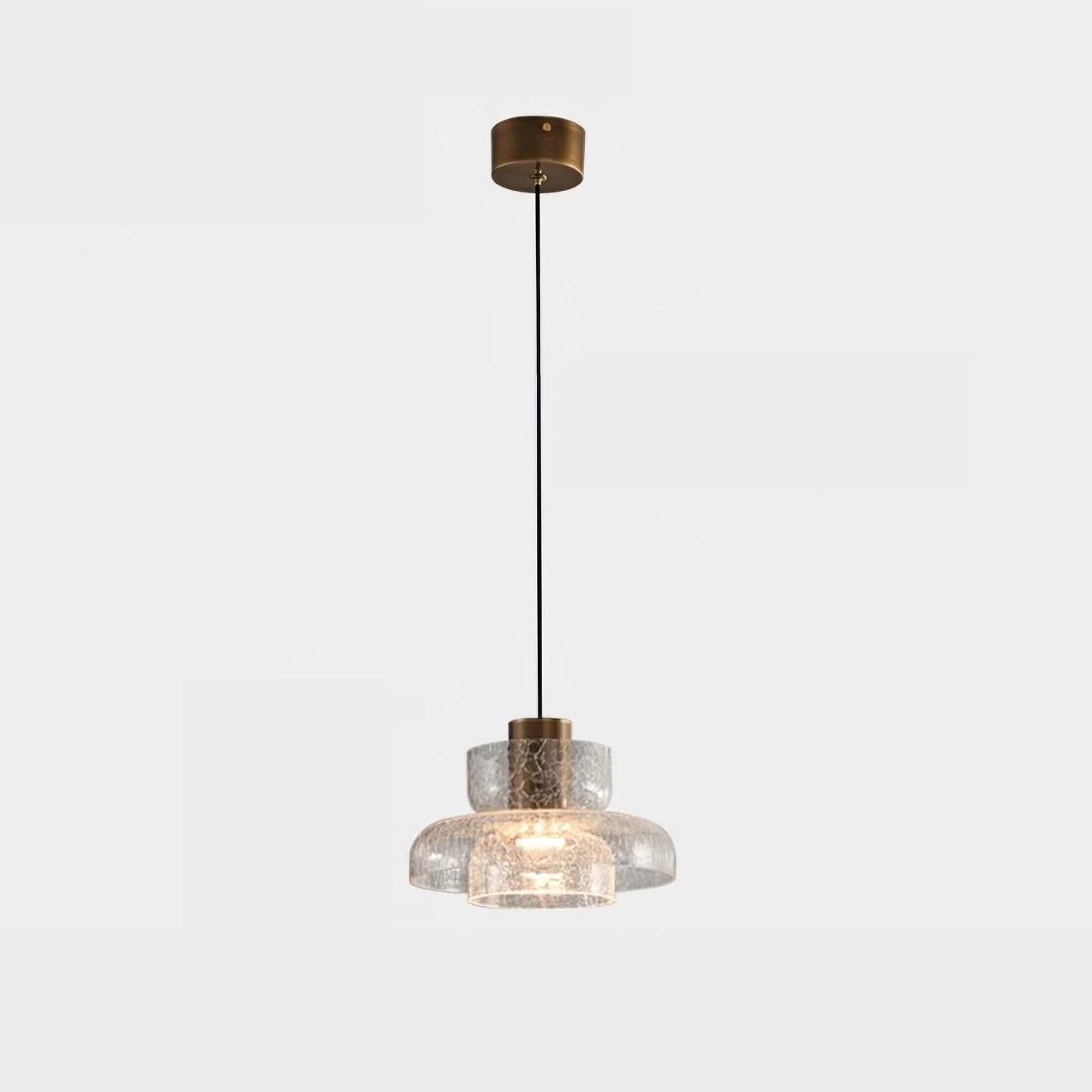 Glacier Crackle Glass Pendant Lamp-Neutral Decor