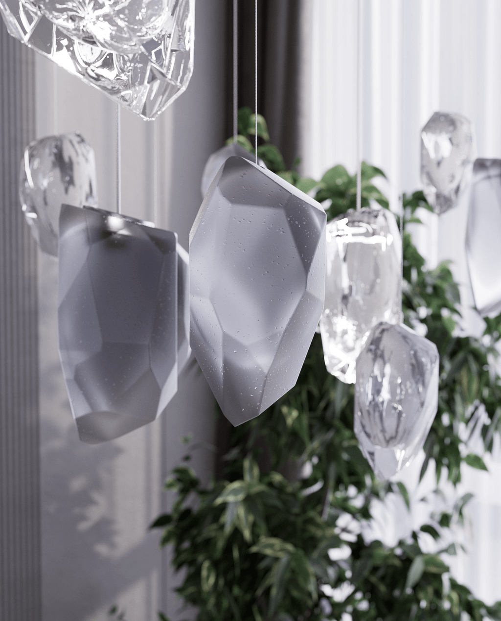 Glacier Customize Chandelier-Neutral Decor