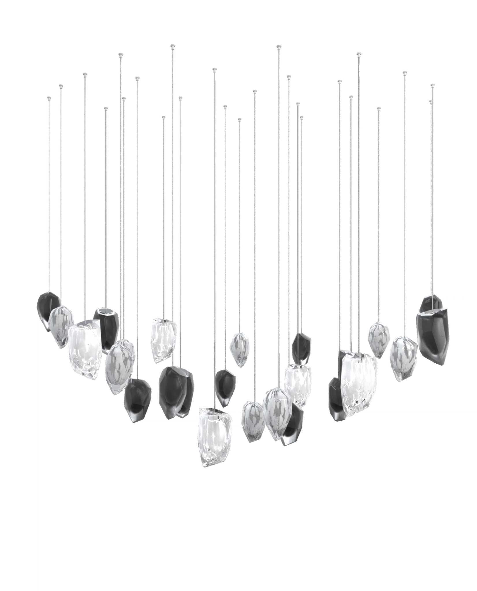 Glacier Customize Chandelier-Neutral Decor