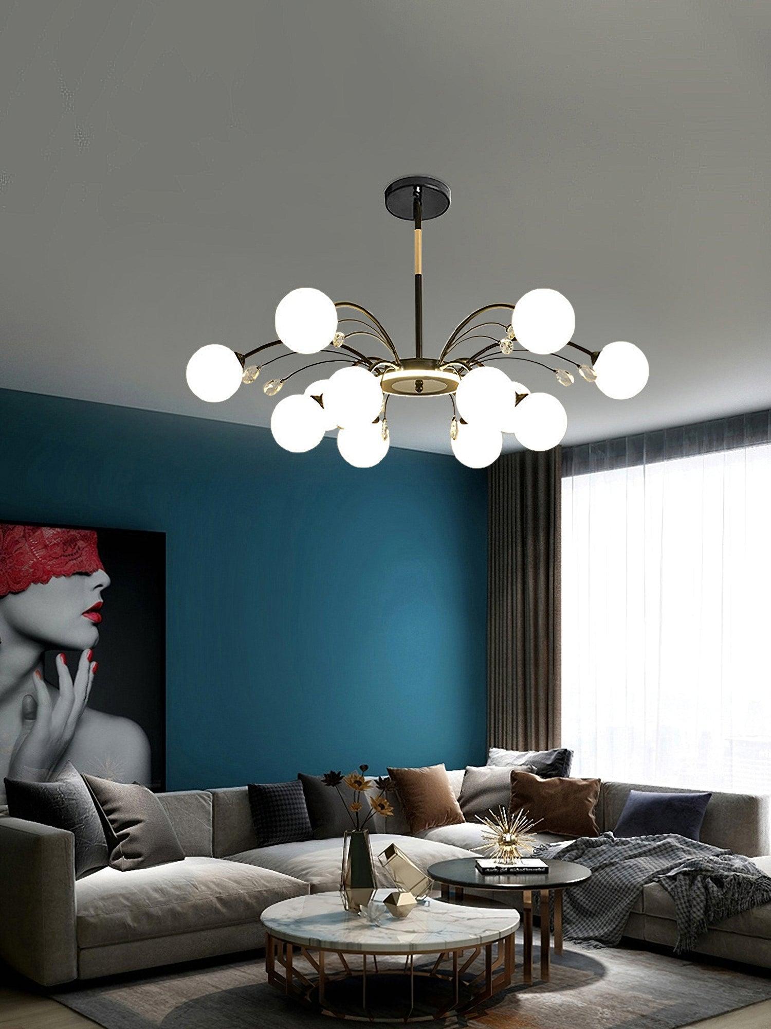 Eroxen Pendant Lamp Glass Raindrop-Neutral Decor