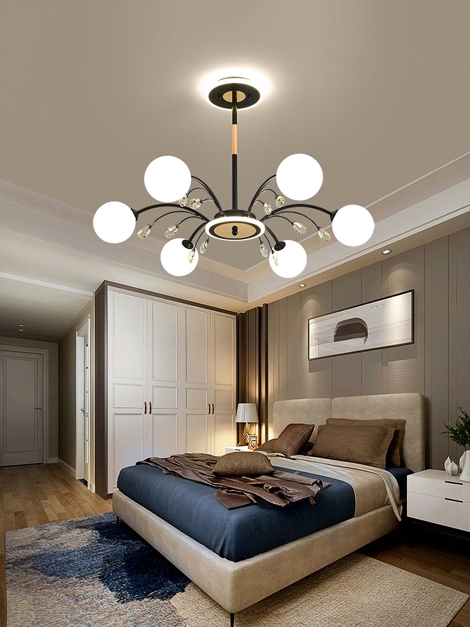 Eroxen Pendant Lamp Glass Raindrop-Neutral Decor