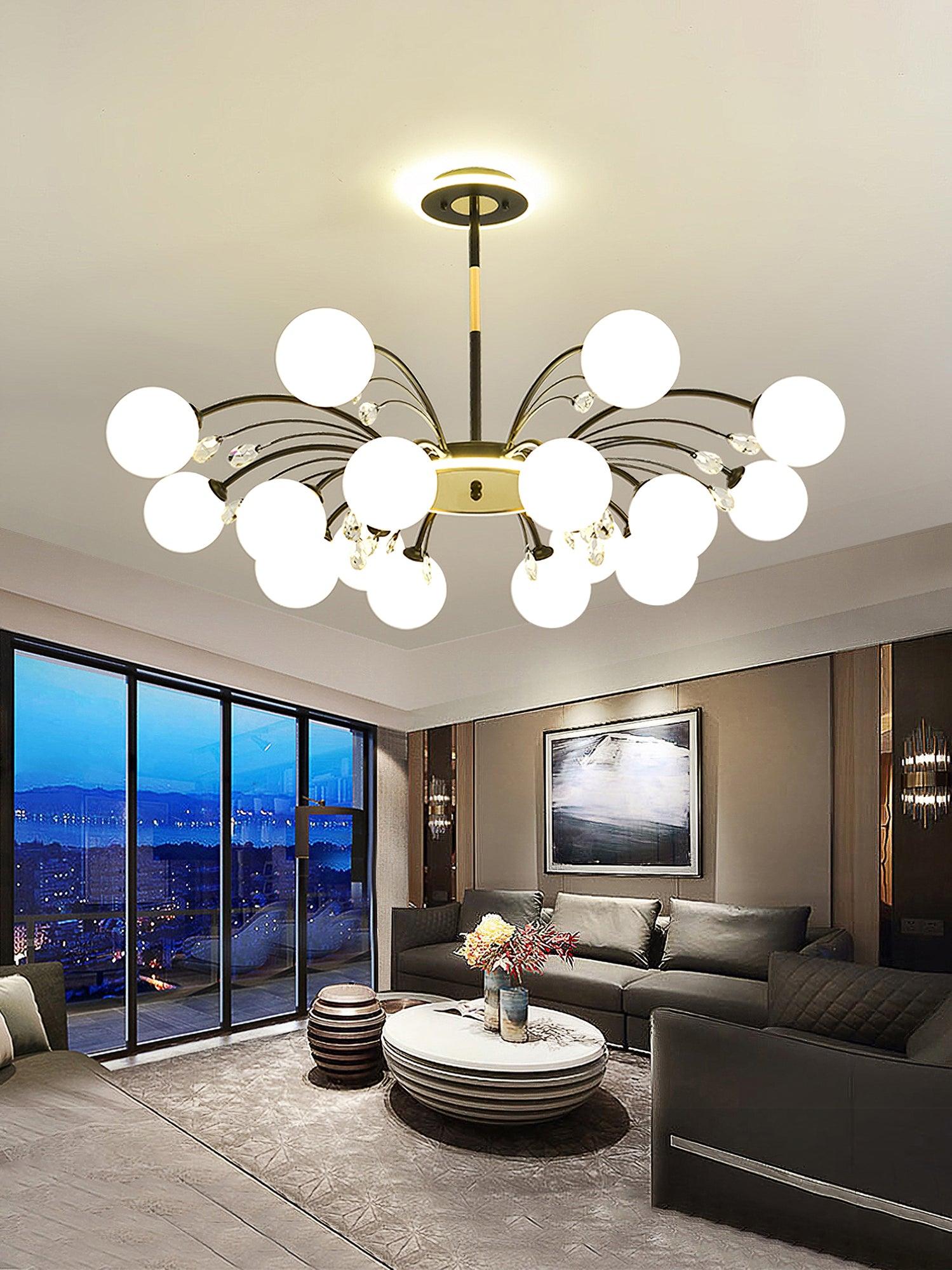 Eroxen Pendant Lamp Glass Raindrop-Neutral Decor