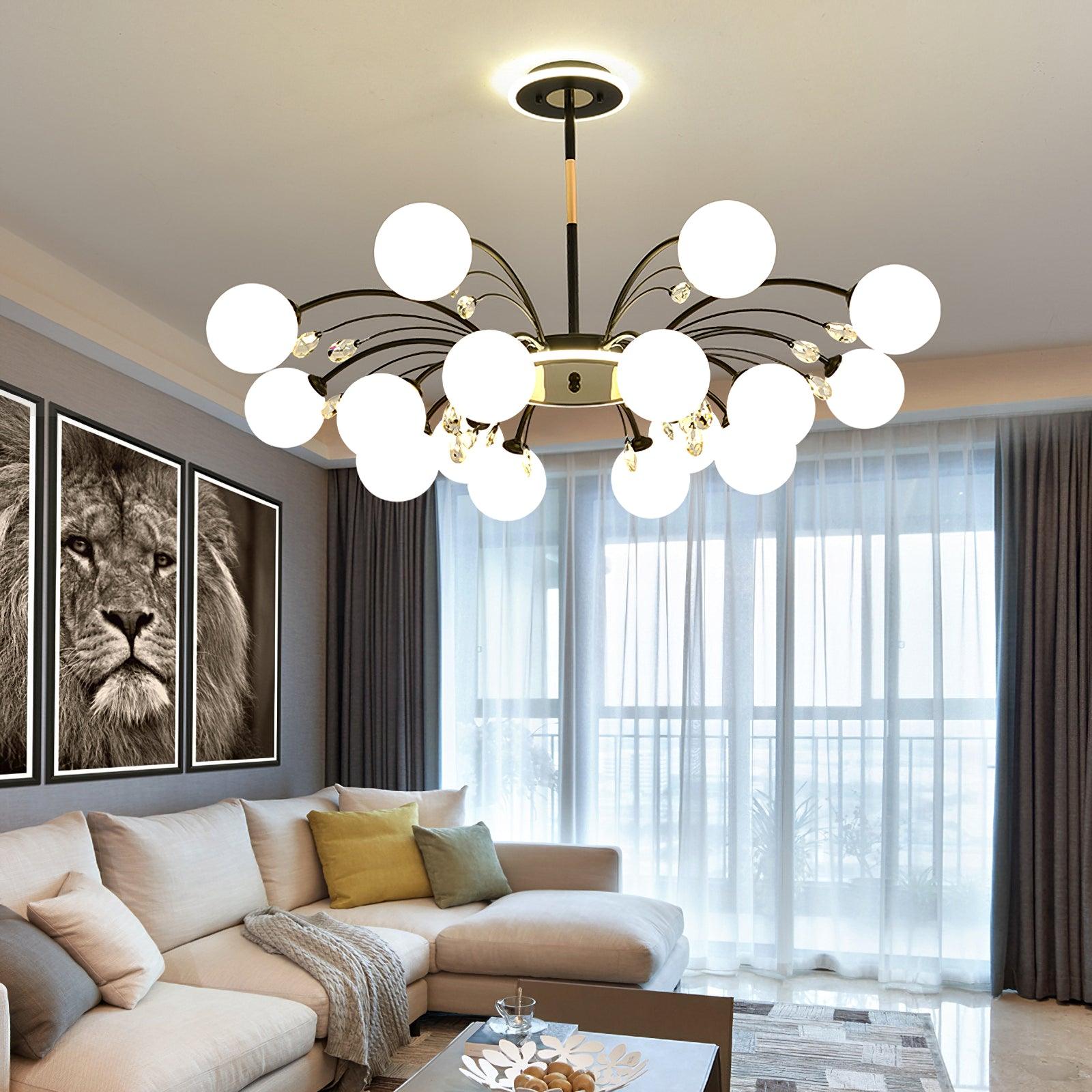 Eroxen Pendant Lamp Glass Raindrop-Neutral Decor