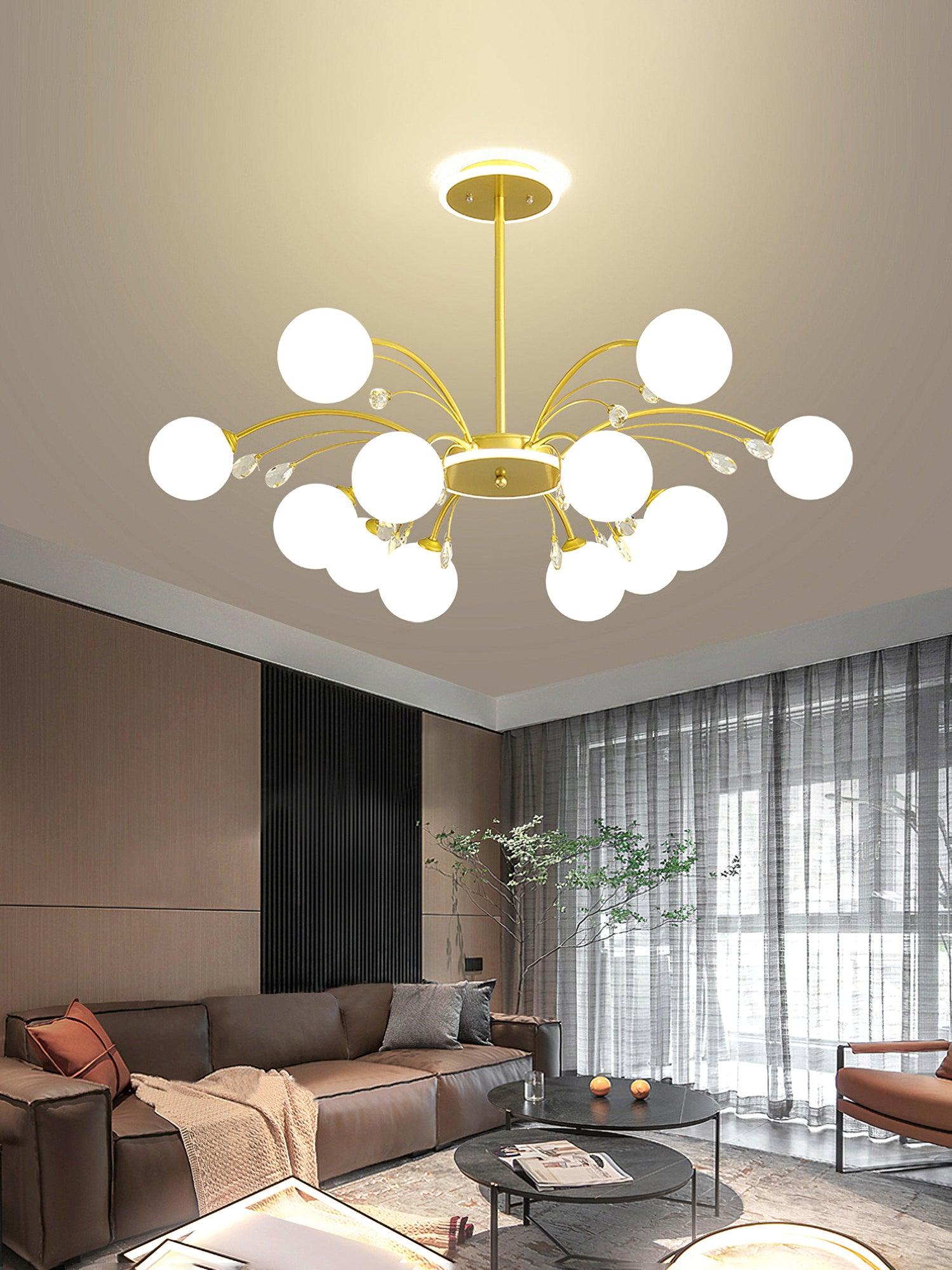 Eroxen Pendant Lamp Glass Raindrop-Neutral Decor