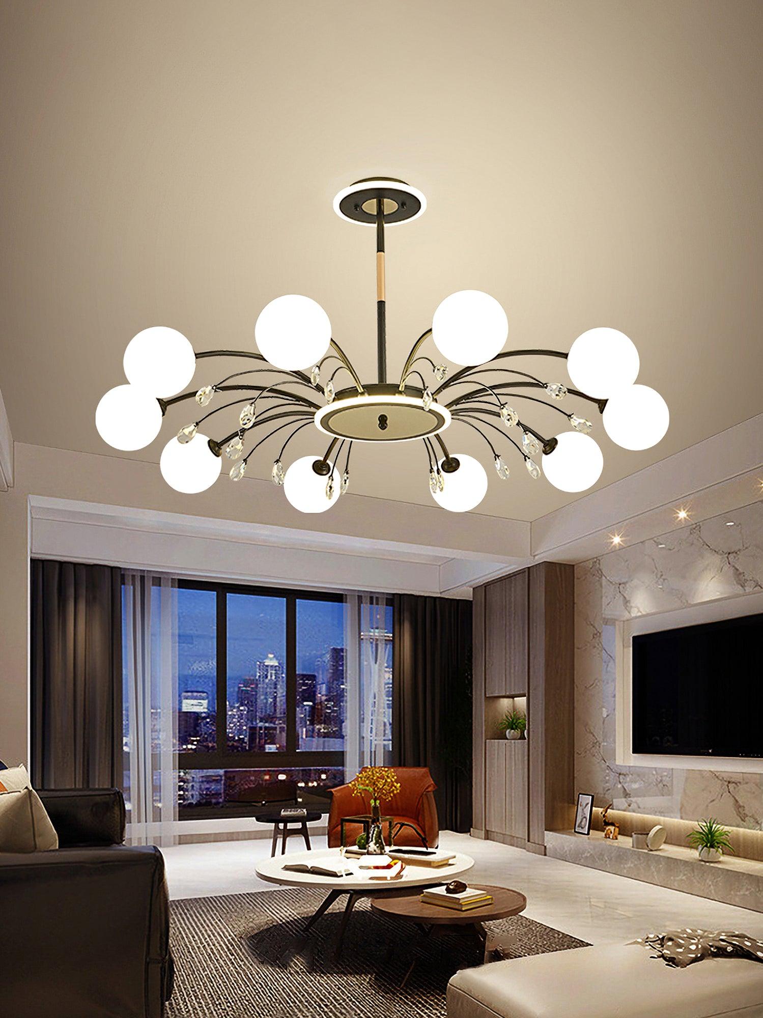 Eroxen Pendant Lamp Glass Raindrop-Neutral Decor