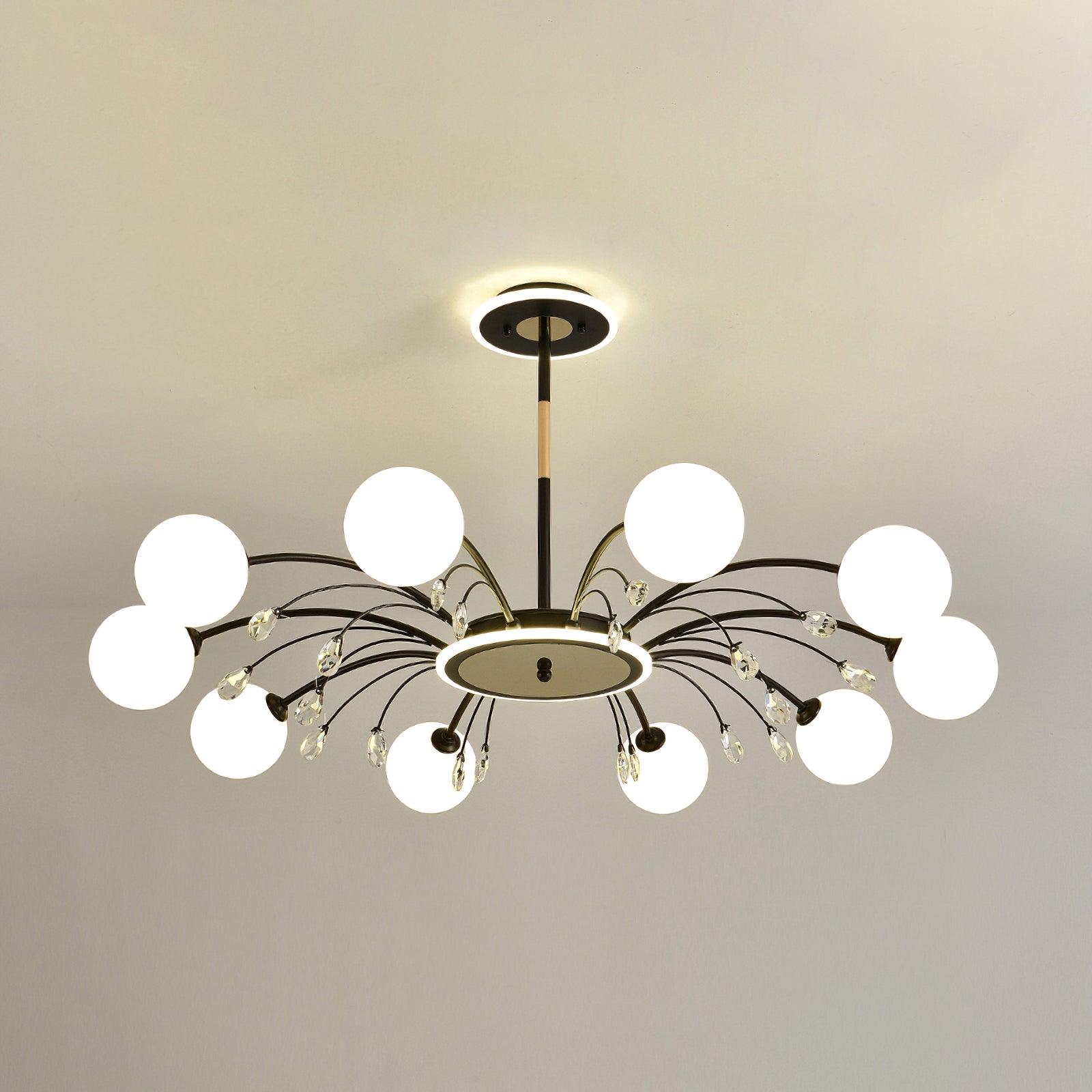 Eroxen Pendant Lamp Glass Raindrop-Neutral Decor