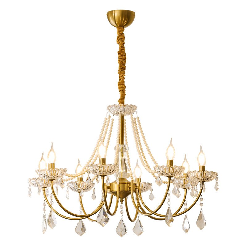 Cevaris Postmodern Luxury Pearl Glass Chandelier-Neutral Decor