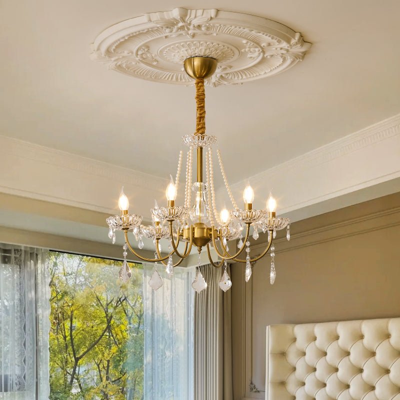 Cevaris Postmodern Luxury Pearl Glass Chandelier-Neutral Decor