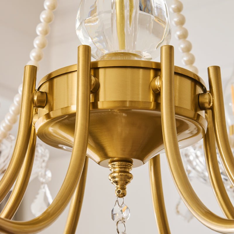Cevaris Postmodern Luxury Pearl Glass Chandelier-Neutral Decor