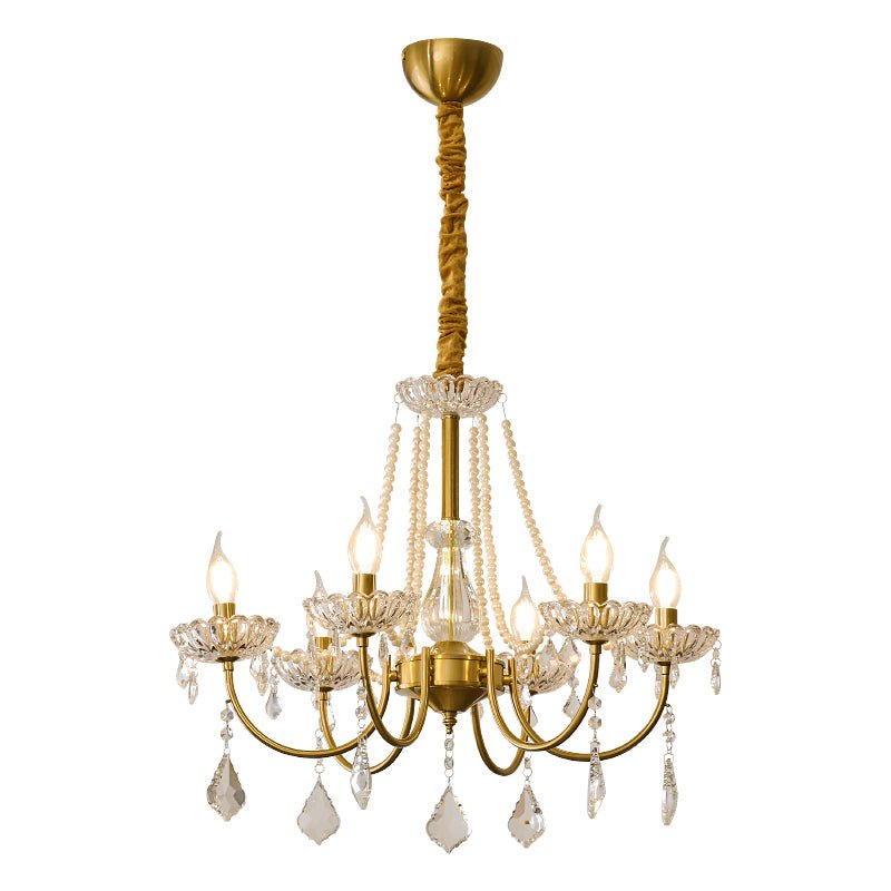 Cevaris Postmodern Luxury Pearl Glass Chandelier-Neutral Decor