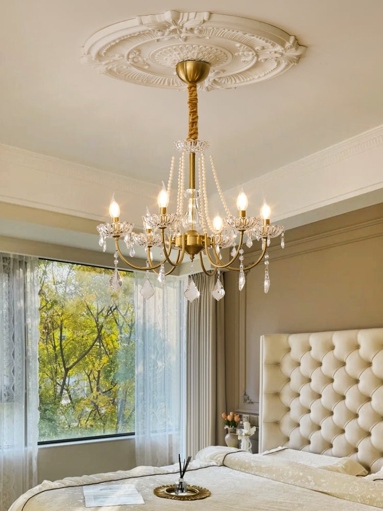 Cevaris Postmodern Luxury Pearl Glass Chandelier-Neutral Decor