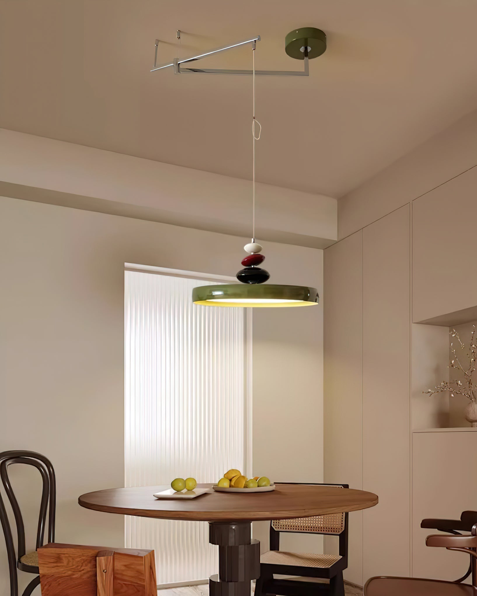 Pendant Lamp Metal and Round Shade Decorative Modern