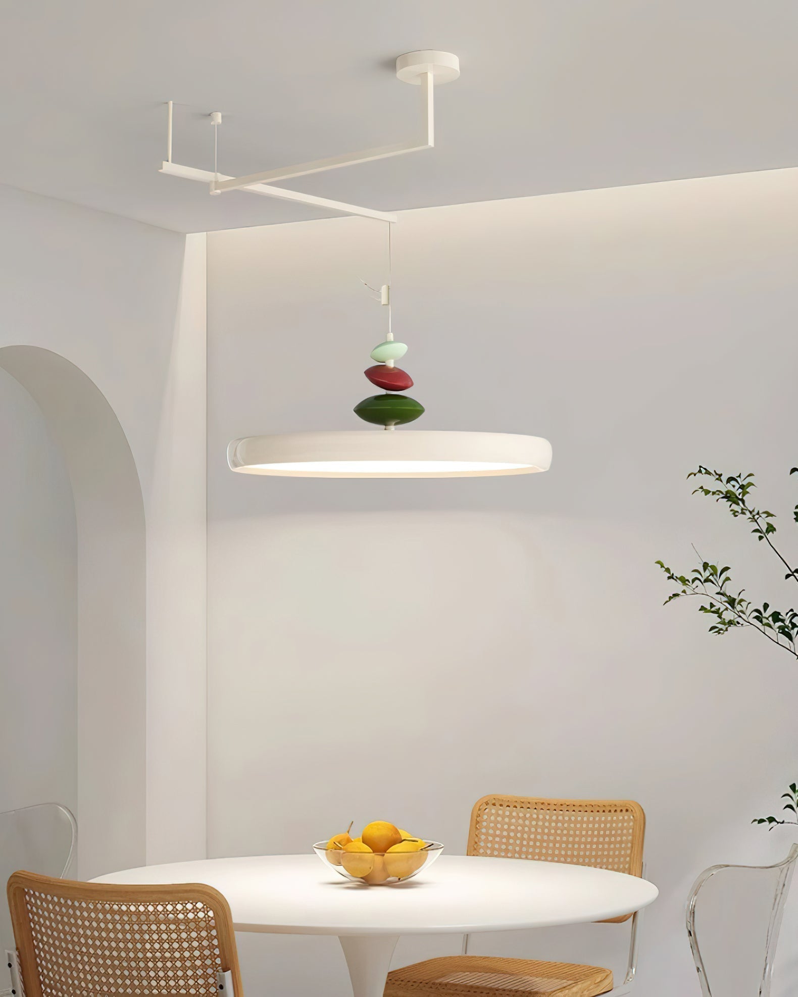 Pendant Lamp Metal and Round Shade Decorative Modern