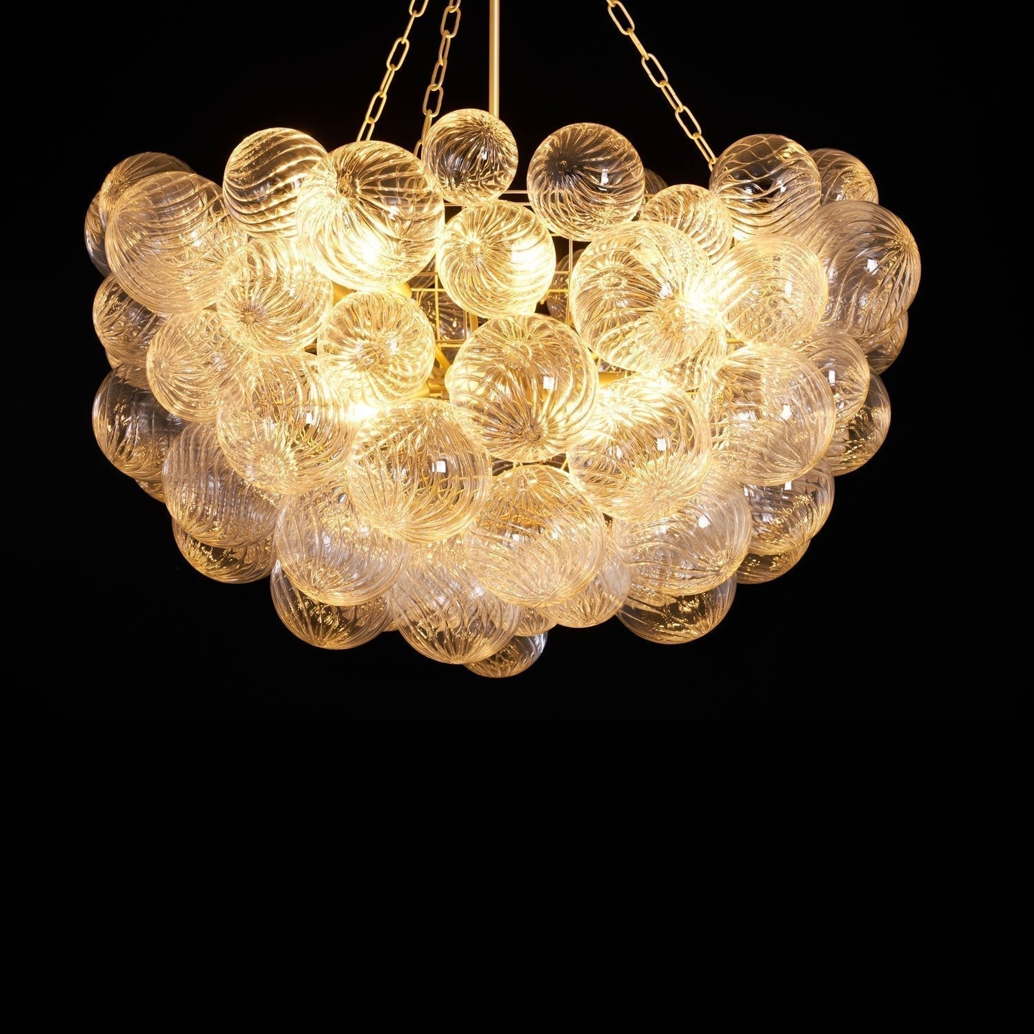 Calvian Chandelier Glass Ball Bubble Modern-Neutral Decor