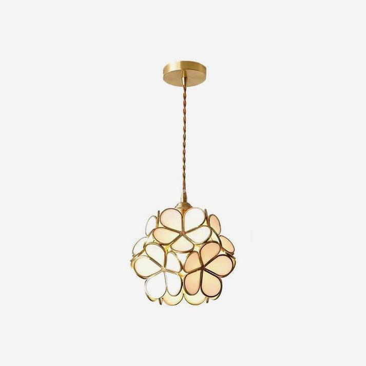 Lustra Pendant Lamp Glass Petal Shaped Kitchen-Neutral Decor