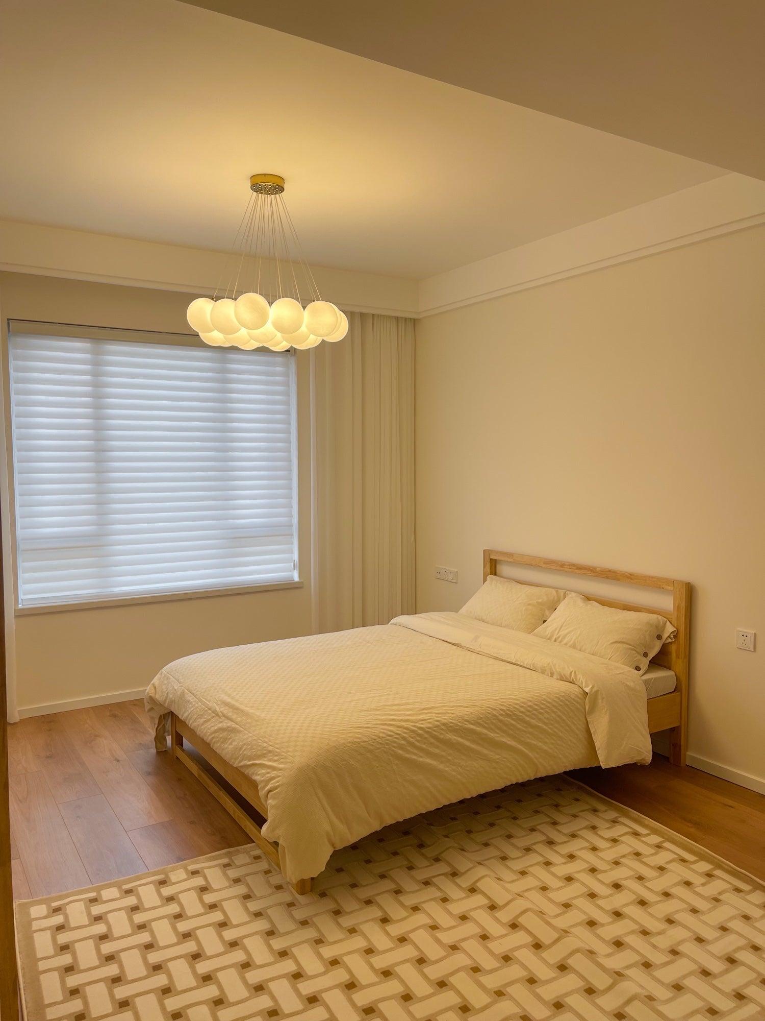 Arenis Chandelier Glass Cluster Frosted Glass-Neutral Decor