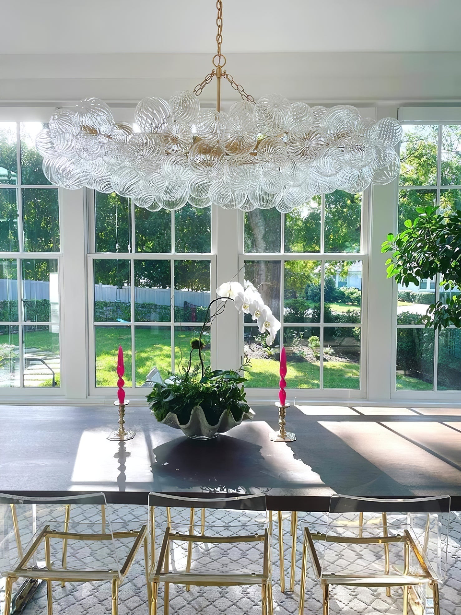 Ben Chandelier Glass Ball Bubble Modern-Neutral Decor