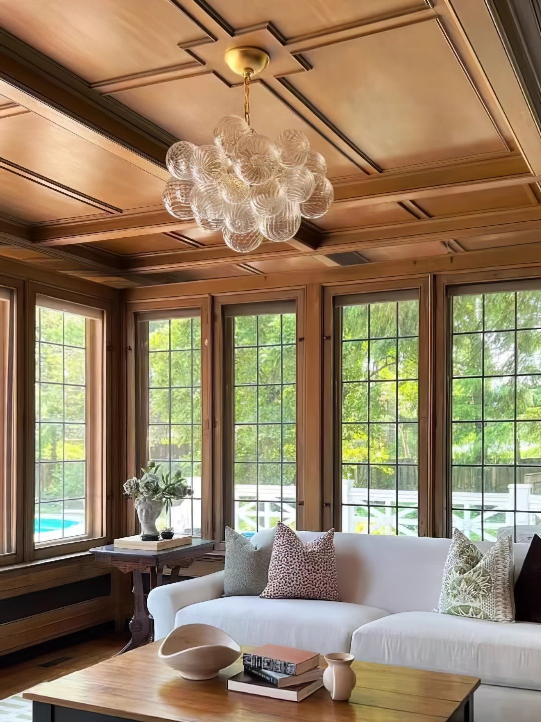 Ben Chandelier Glass Ball Bubble Modern-Neutral Decor