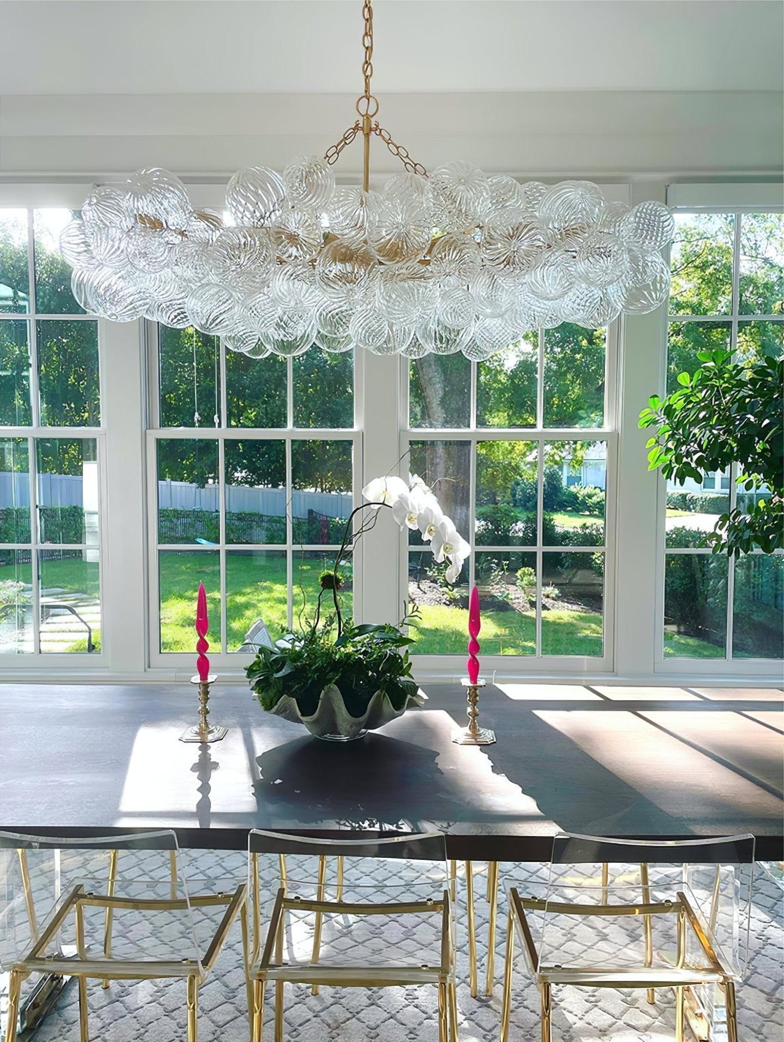 Ben Chandelier Glass Ball Bubble Modern-Neutral Decor