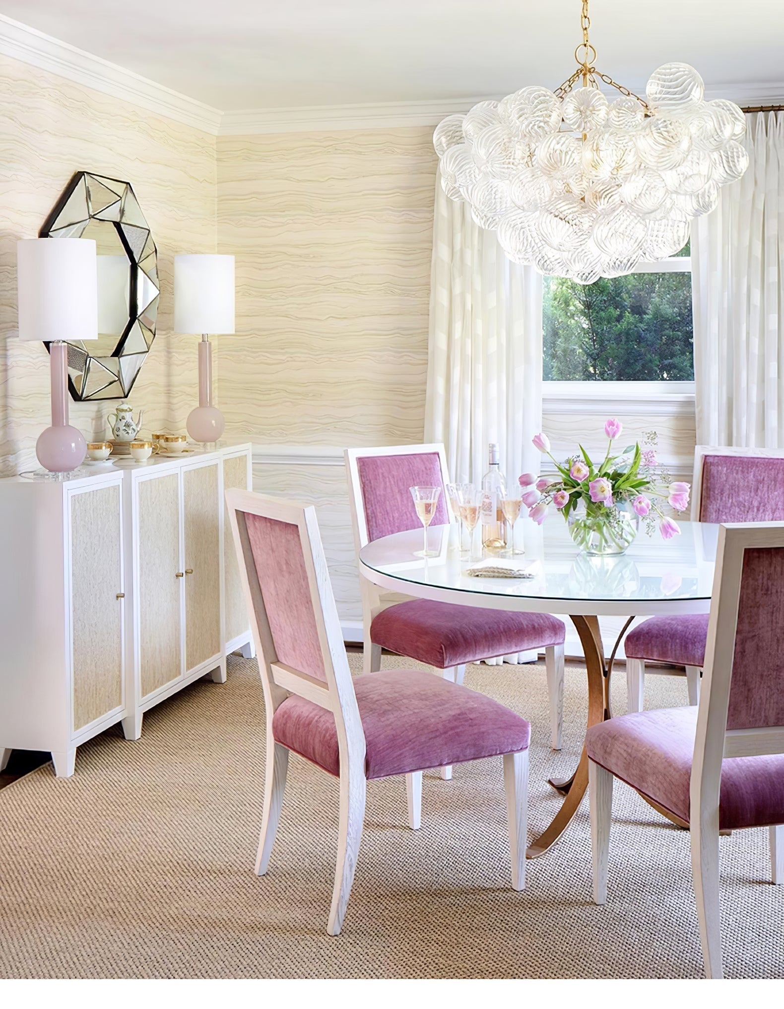 Ben Chandelier Glass Ball Bubble Modern-Neutral Decor