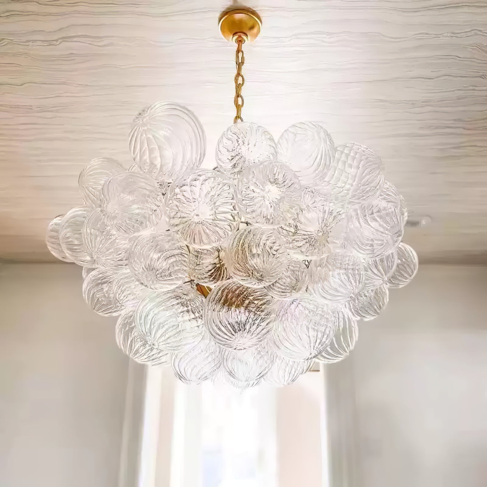 Ben Chandelier Glass Ball Bubble Modern-Neutral Decor