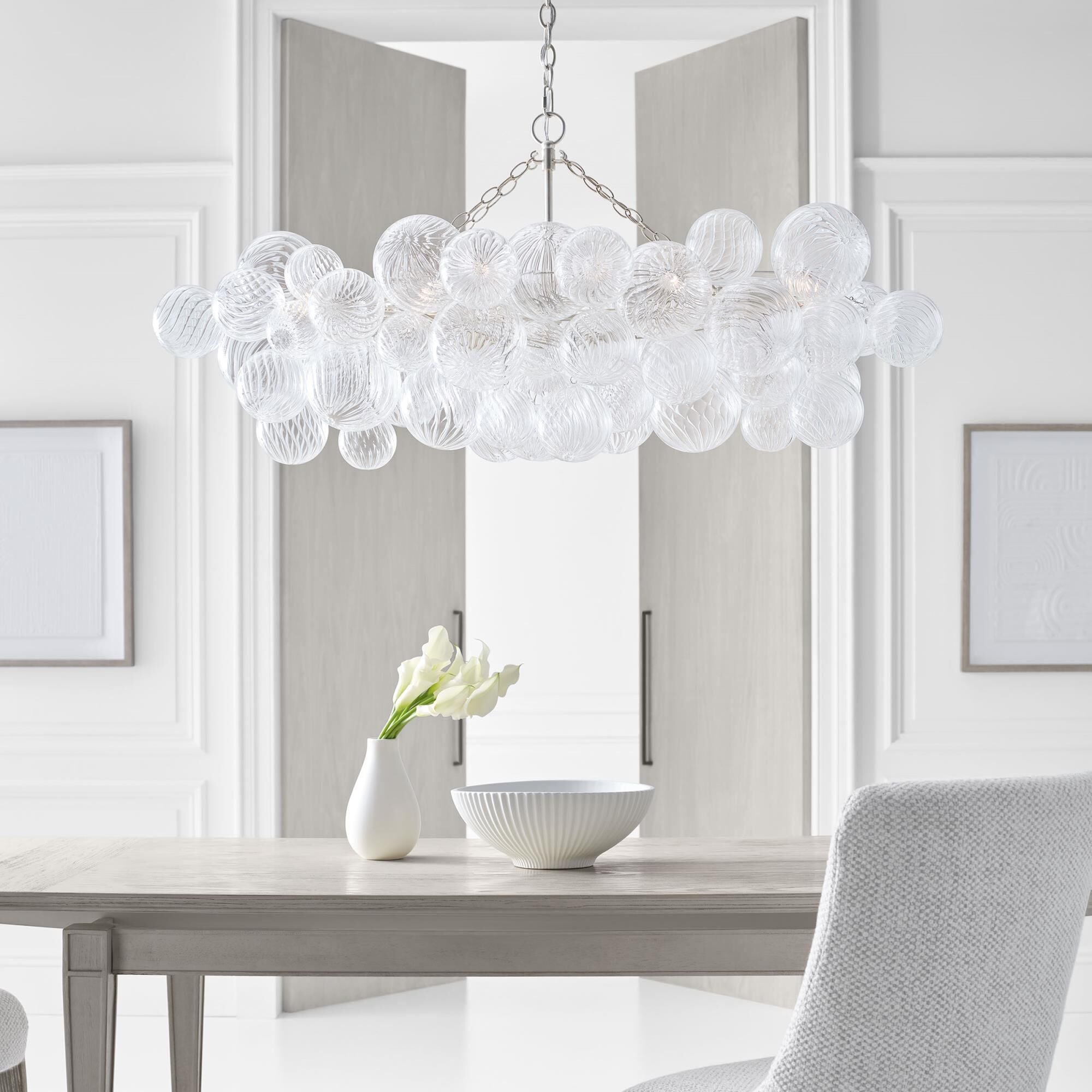 Ben Chandelier Glass Ball Bubble Modern-Neutral Decor