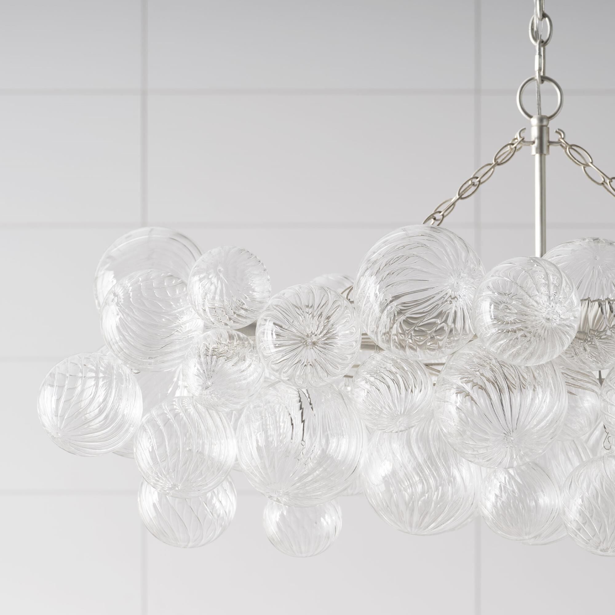 Calvian Chandelier Glass Ball Bubble Modern-Neutral Decor