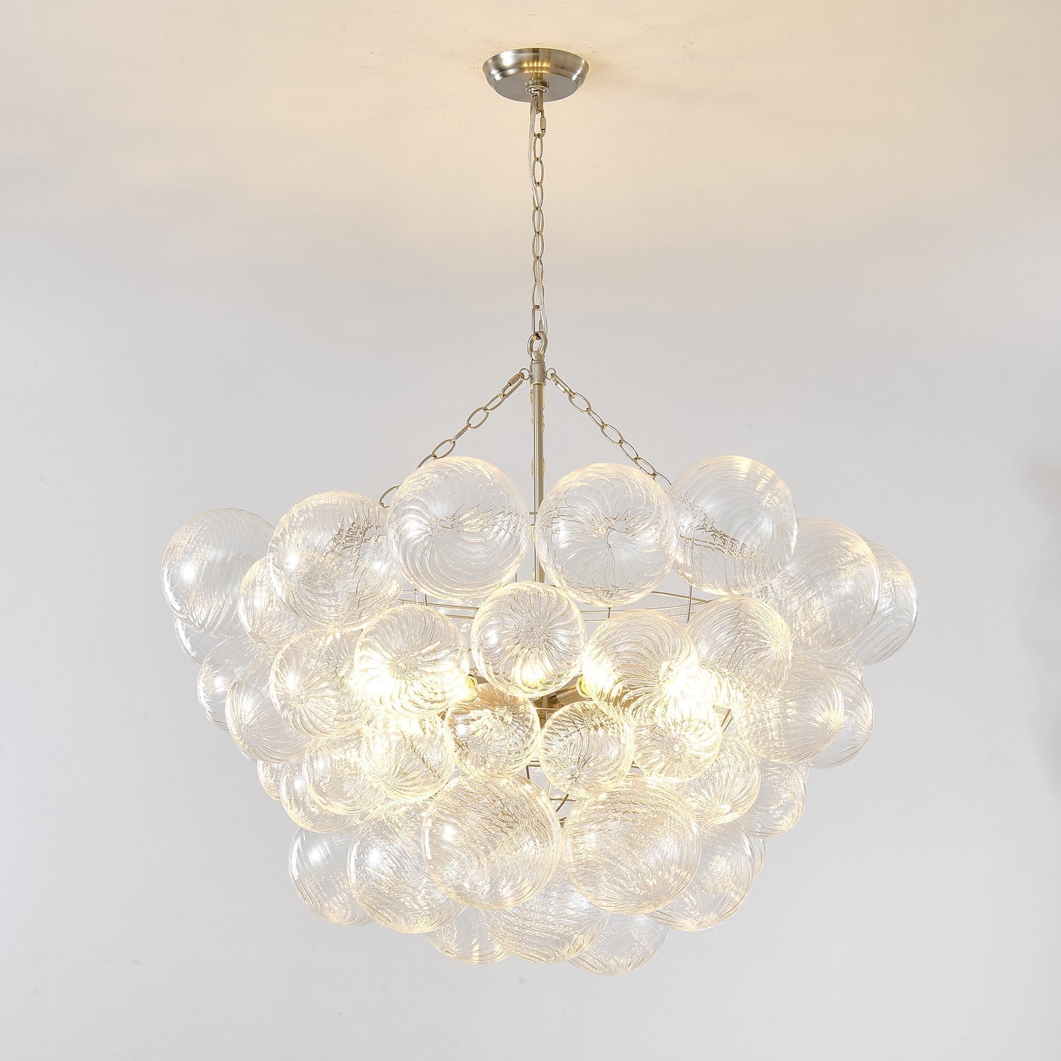 Calvian Chandelier Glass Ball Bubble Modern-Neutral Decor