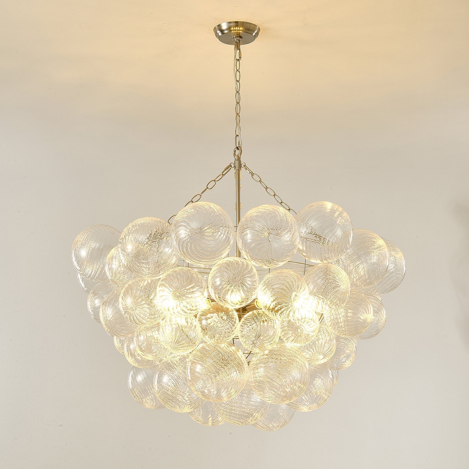 Calvian Chandelier Glass Ball Bubble Modern-Neutral Decor