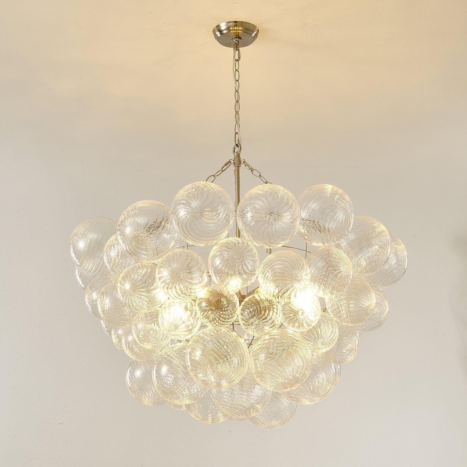 Calvian Chandelier Glass Ball Bubble Modern-Neutral Decor