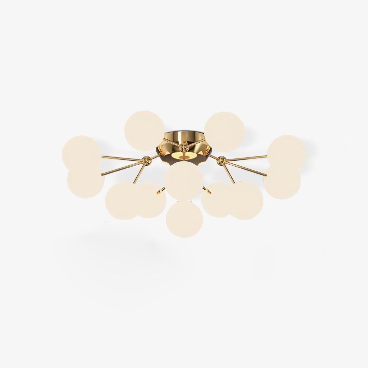 Olivia Luxury Glass Ceiling Lamp-Neutral Decor