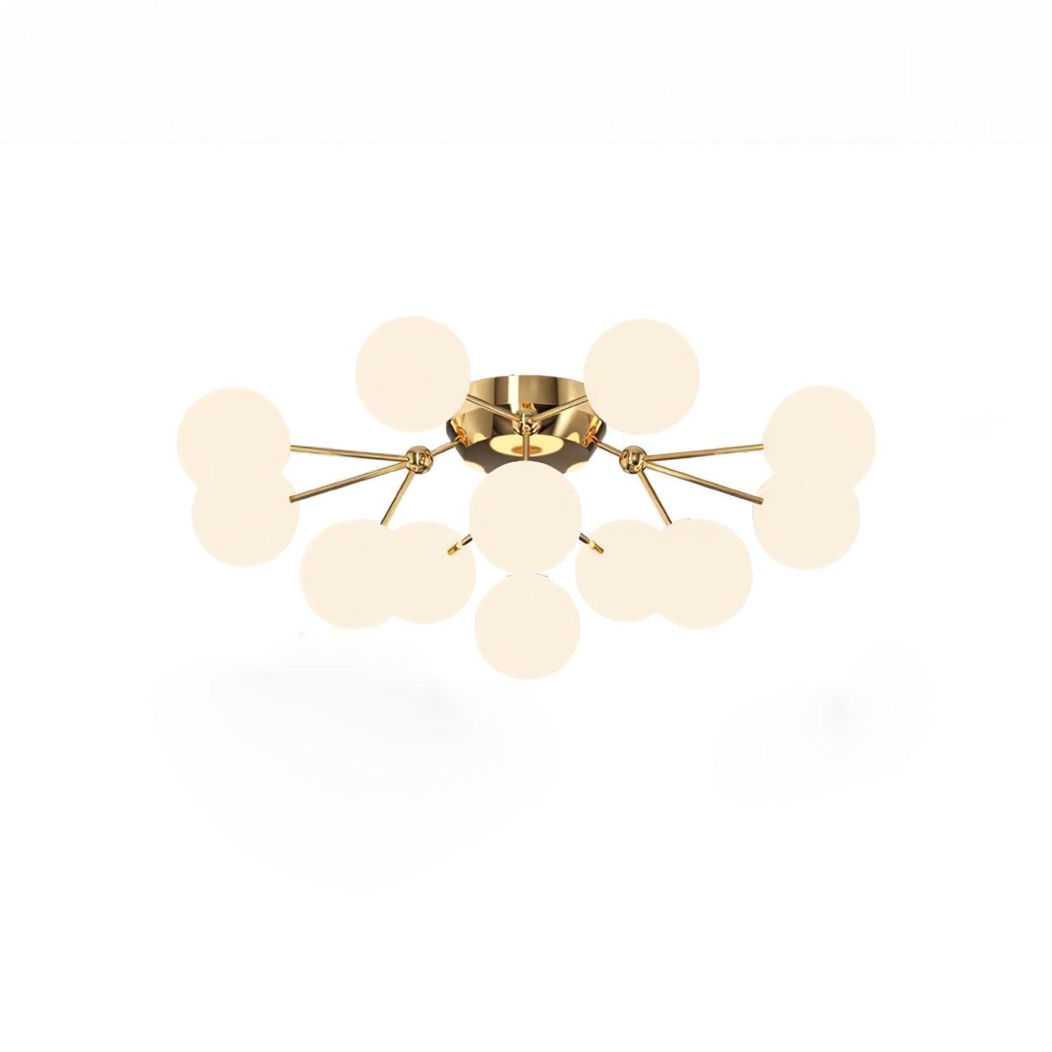 Olivia Luxury Glass Ceiling Lamp-Neutral Decor