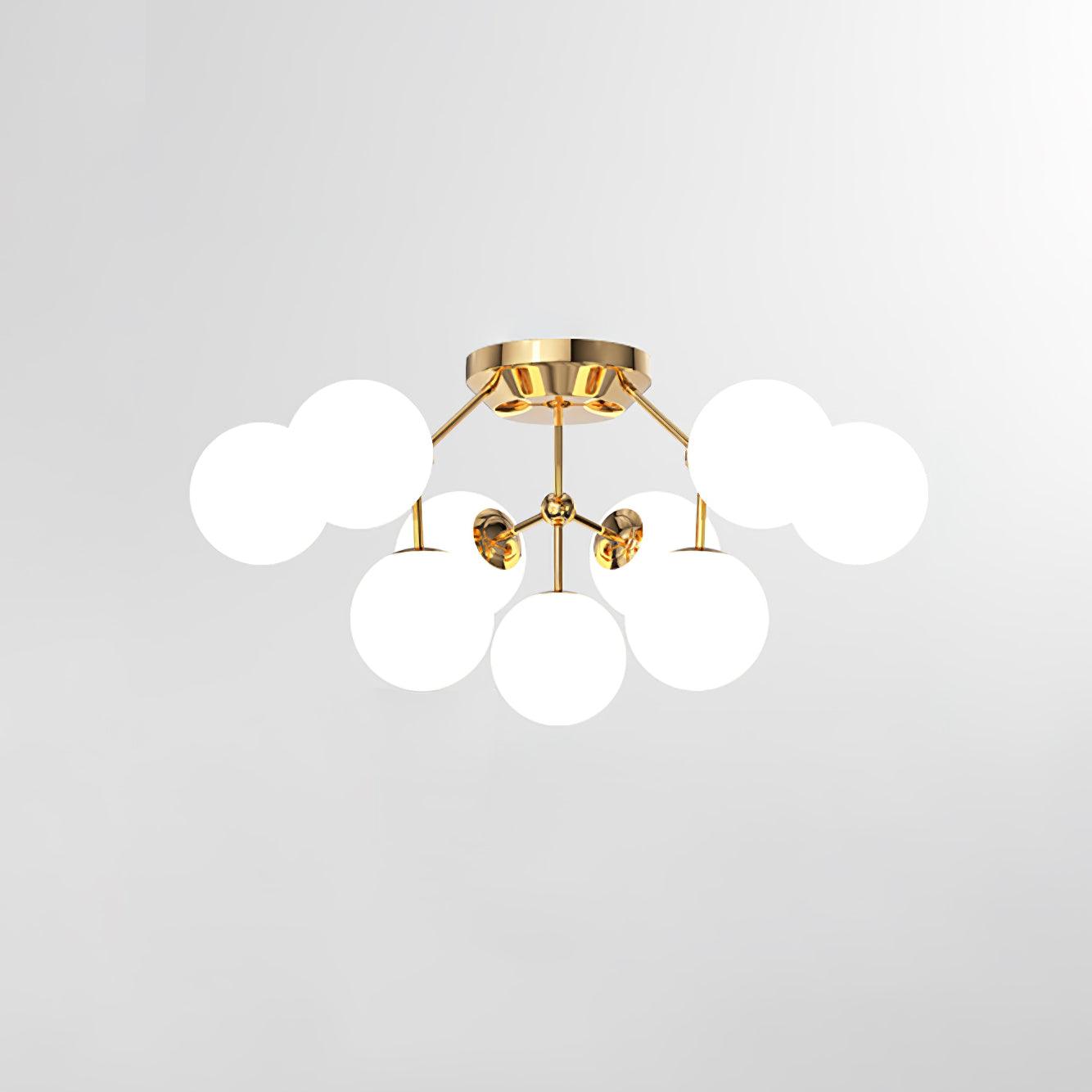 Olivia Luxury Glass Ceiling Lamp-Neutral Decor