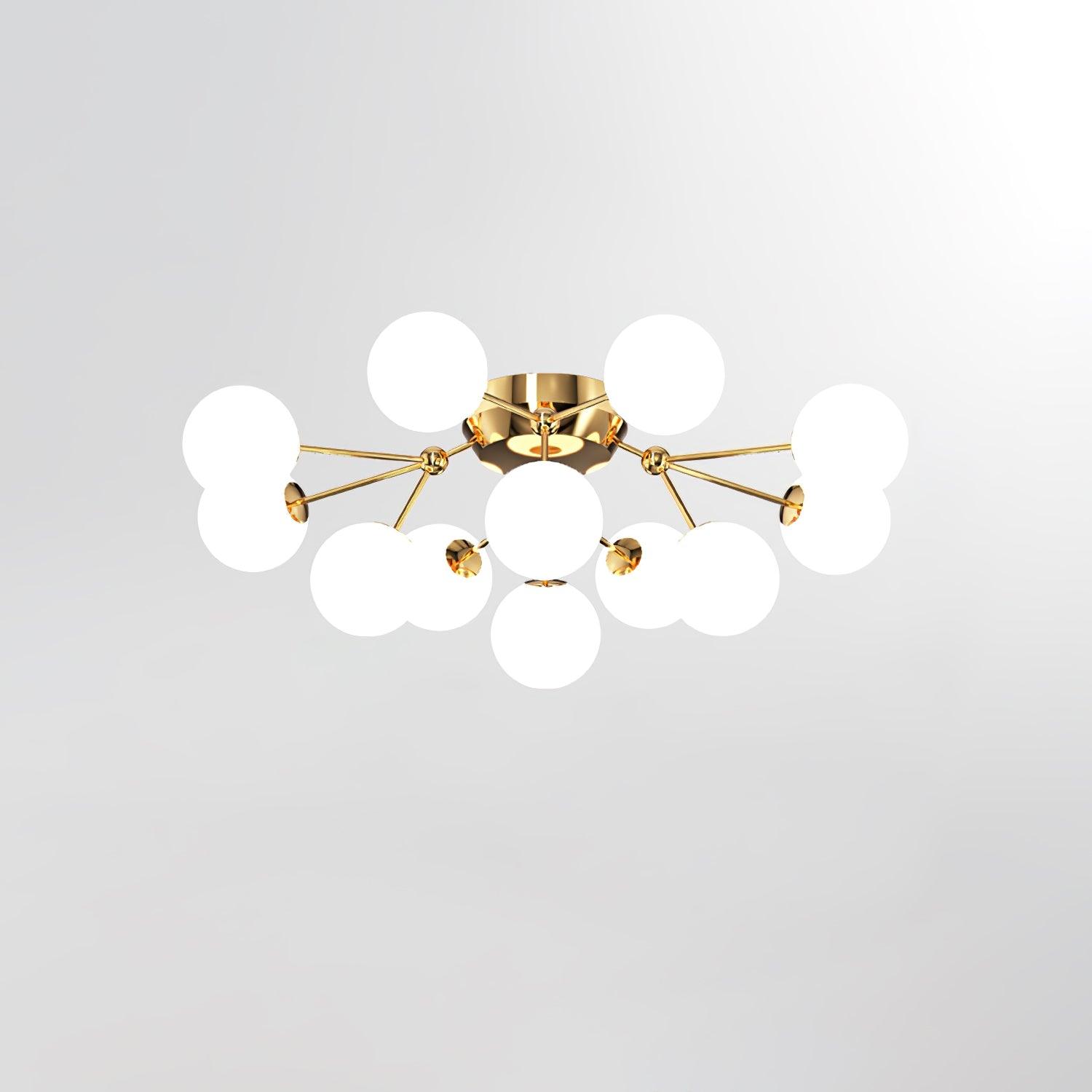 Olivia Luxury Glass Ceiling Lamp-Neutral Decor