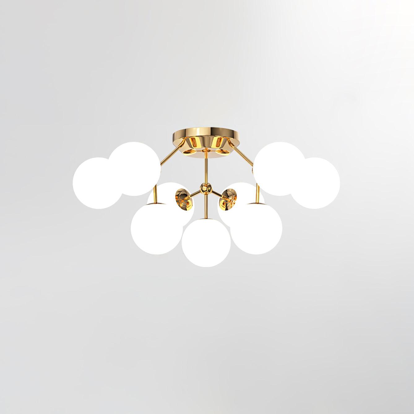 Olivia Luxury Glass Ceiling Lamp-Neutral Decor
