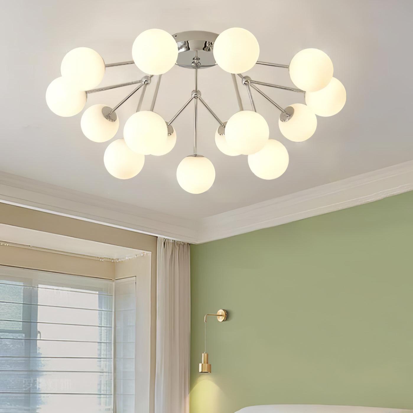 Olivia Luxury Glass Ceiling Lamp-Neutral Decor