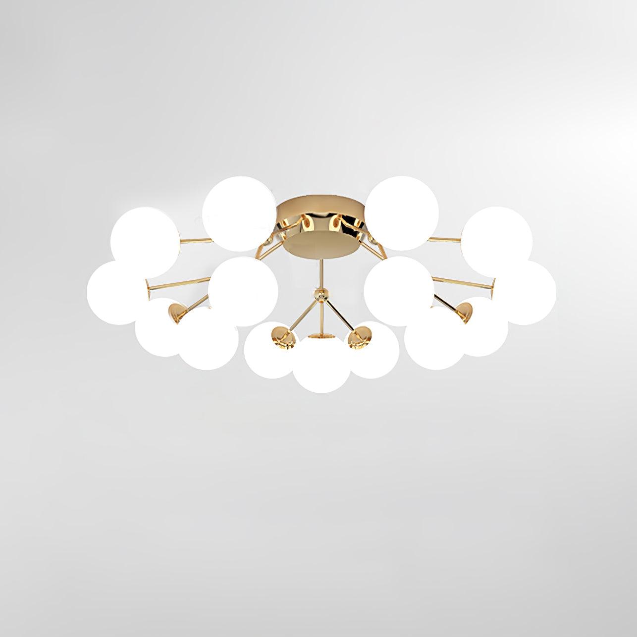 Olivia Luxury Glass Ceiling Lamp-Neutral Decor