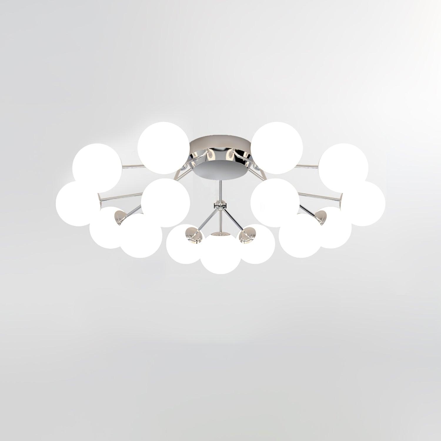 Olivia Luxury Glass Ceiling Lamp-Neutral Decor
