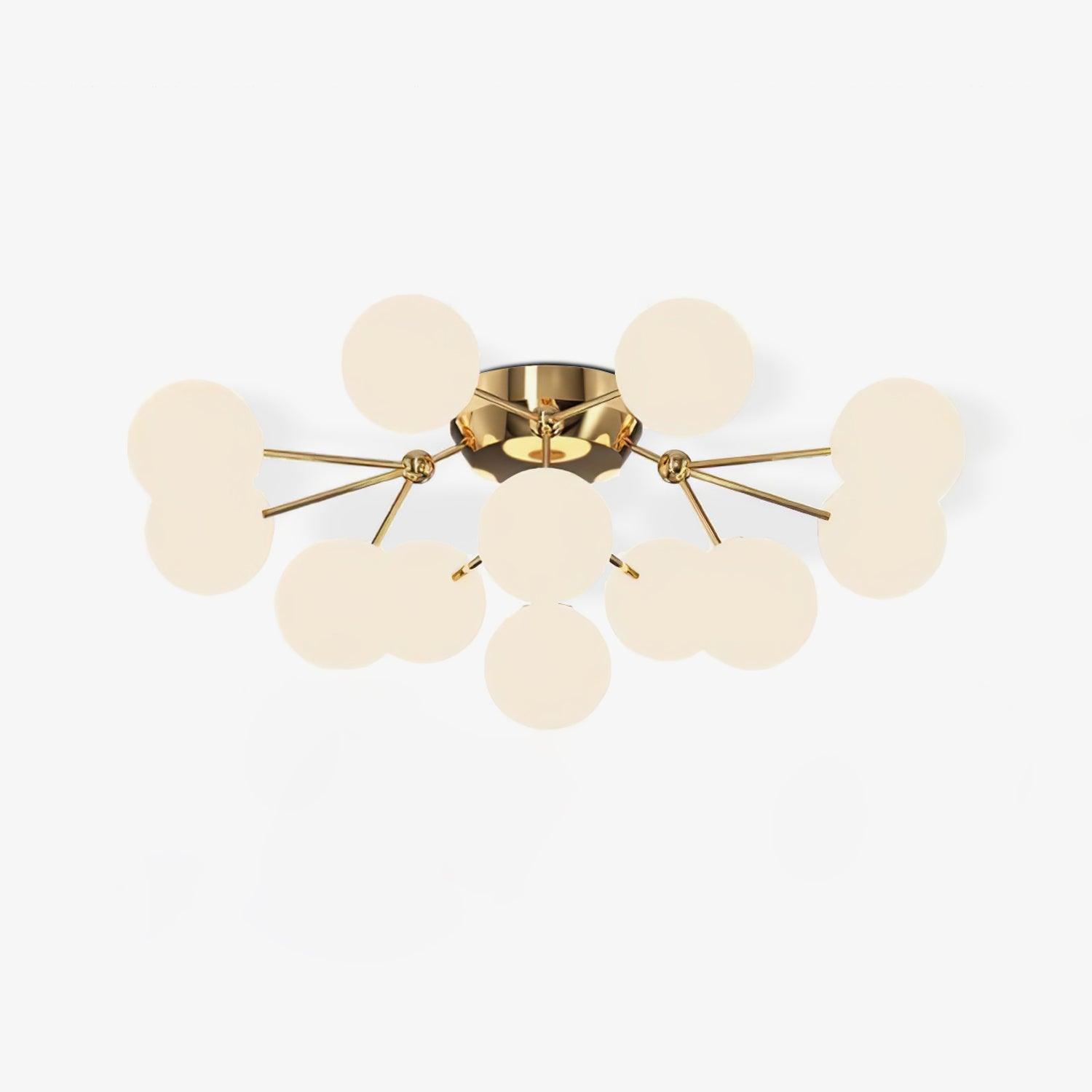 Olivia Luxury Glass Ceiling Lamp-Neutral Decor