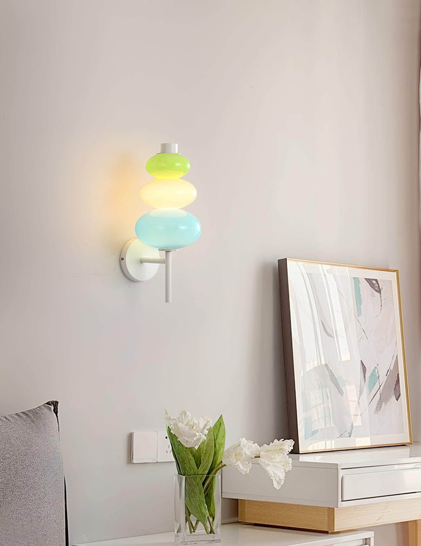 Pebble Modern Glass Wall Lamp-Neutral Decor