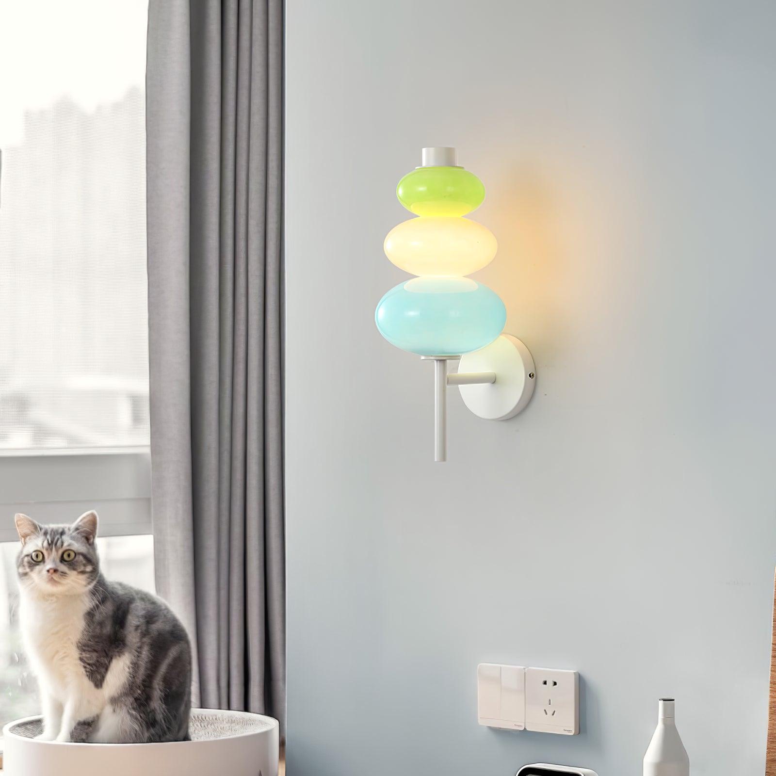 Pebble Modern Glass Wall Lamp-Neutral Decor